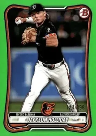 2026 Bowman - Neon Green #43 - Jackson Holliday - Baltimore Orioles