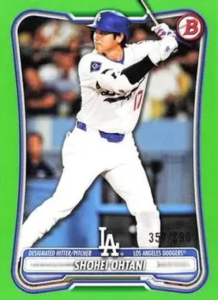 2026 Bowman - Neon Green #52 - Shohei Ohtani - Los Angeles Dodgers
