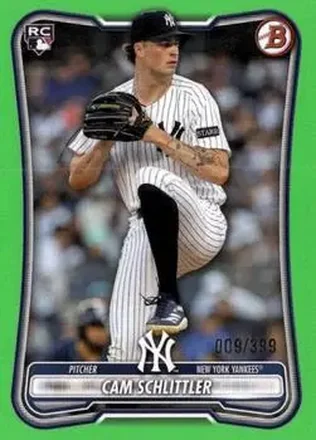 2026 Bowman - Neon Green #53 - Cam Schlittler - New York Yankees