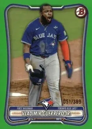 2026 Bowman - Neon Green #61 - Vladimir Guerrero Jr. - Toronto Blue Jays