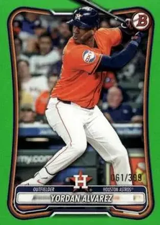 2026 Bowman - Neon Green #67 - Yordan Alvarez - Houston Astros