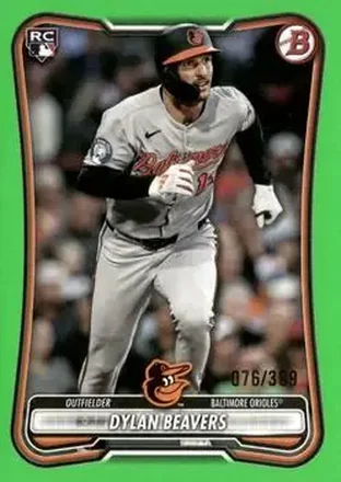 2026 Bowman - Neon Green #69 - Dylan Beavers - Baltimore Orioles