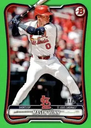 2026 Bowman - Neon Green #72 - Masyn Winn - St. Louis Cardinals