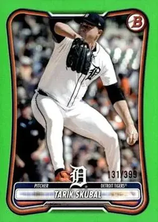 2026 Bowman - Neon Green #76 - Tarik Skubal - Detroit Tigers