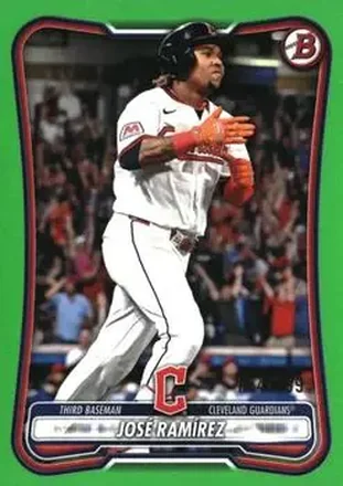 2026 Bowman - Neon Green #77 - José Ramírez - Cleveland Guardians