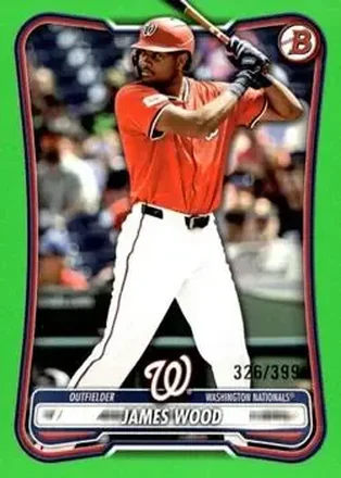 2026 Bowman - Neon Green #79 - James Wood - Washington Nationals