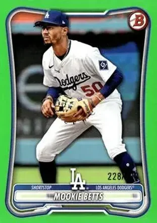 2026 Bowman - Neon Green #81 - Mookie Betts - Los Angeles Dodgers