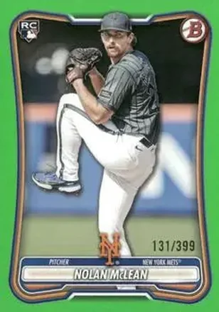 2026 Bowman - Neon Green #85 - Nolan McLean - New York Mets