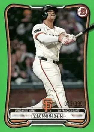2026 Bowman - Neon Green #89 - Rafael Devers - San Francisco Giants