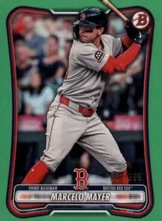 2026 Bowman - Neon Green #90 - Marcelo Mayer - Boston Red Sox