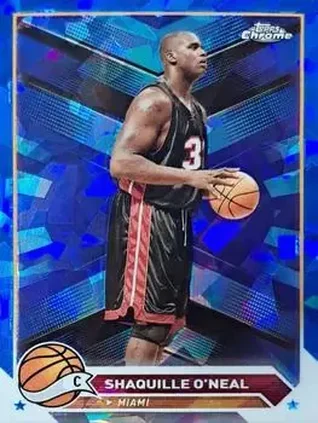 2023-24 Topps Chrome Sapphire Edition #148 - Shaquille O'Neal - Miami Heat
