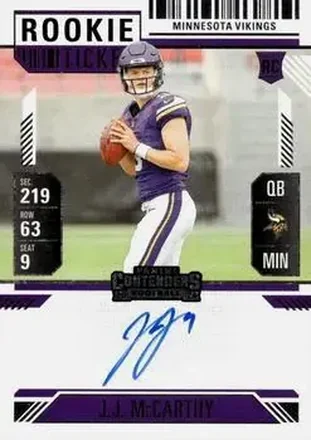 2024 Panini Contenders #101 - J.J. McCarthy - Minnesota Vikings