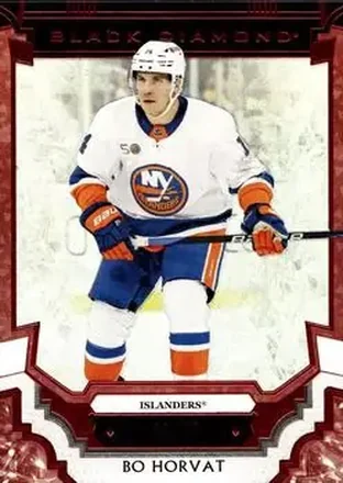 2023-24 Upper Deck Black Diamond - Red #BDB-BH - Bo Horvat - New York Islanders