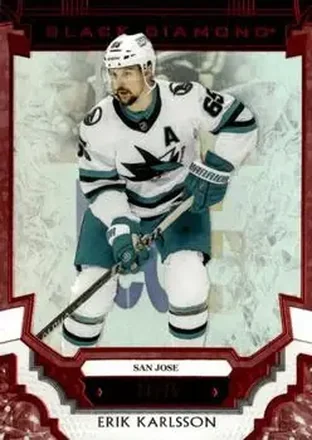 2023-24 Upper Deck Black Diamond - Red #BDB-EK - Erik Karlsson - San Jose Sharks
