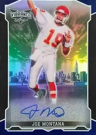 2022 Leaf Vibrance #BA-JM4 - Joe Montana - Kansas City Chiefs
