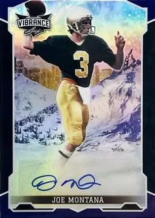2022 Leaf Vibrance #BA-JM5 - Joe Montana - Notre Dame Fighting Irish