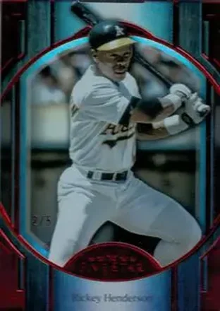 2025 Topps Five Star - Red #34 - Rickey Henderson - Oakland Athletics