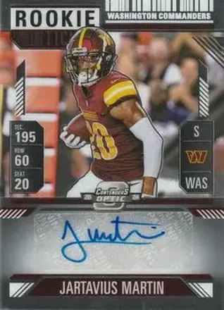 2024 Panini Contenders Optic #165 - Jartavius Martin - Washington Commanders
