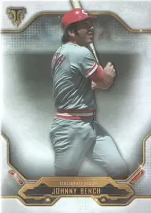 2020 Topps Triple Threads #27 - Johnny Bench - Cincinnati Reds