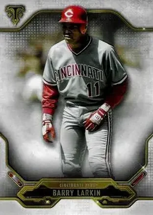 2020 Topps Triple Threads #28 - Barry Larkin - Cincinnati Reds