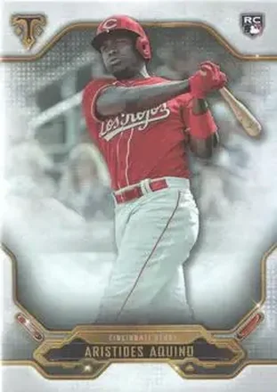2020 Topps Triple Threads #29 - Aristides Aquino - Cincinnati Reds