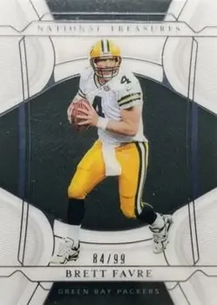 2021 Panini National Treasures #67 - Brett Favre - Green Bay Packers