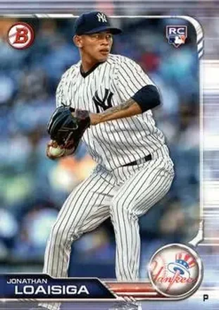 2019 Bowman #7 - Jonathan Loaisiga - New York Yankees