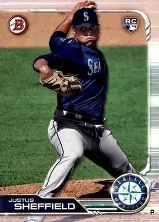 2019 Bowman #12 - Justus Sheffield - Seattle Mariners