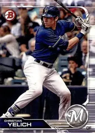 2019 Bowman #14 - Christian Yelich - Milwaukee Brewers