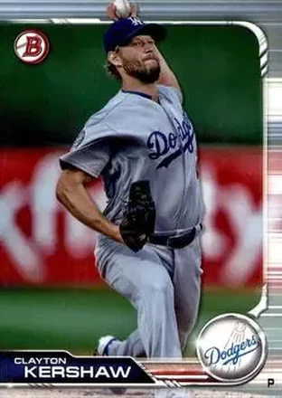 2019 Bowman #15 - Clayton Kershaw - Los Angeles Dodgers