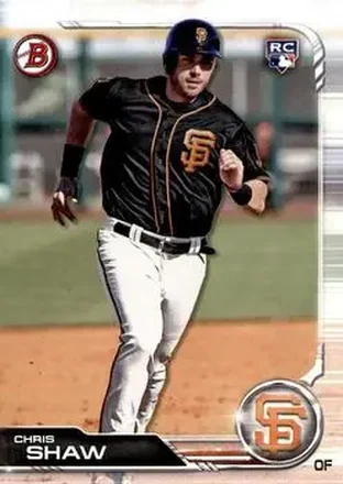 2019 Bowman #42 - Chris Shaw - San Francisco Giants