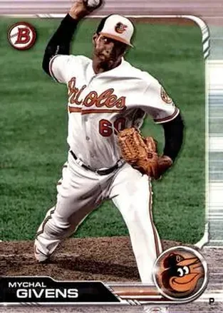 2019 Bowman #56 - Mychal Givens - Baltimore Orioles