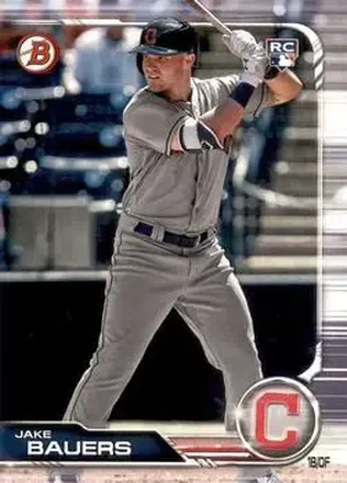 2019 Bowman #76 - Jake Bauers - Cleveland Indians