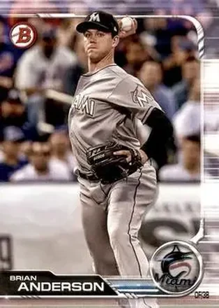 2019 Bowman #91 - Brian Anderson - Miami Marlins