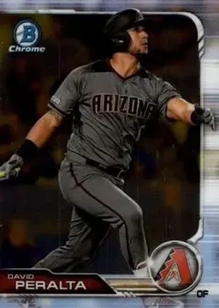 2019 Bowman Chrome #8 - David Peralta - Arizona Diamondbacks