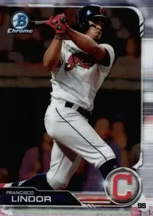 2019 Bowman Chrome #13 - Francisco Lindor - Cleveland Indians