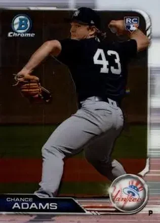 2019 Bowman Chrome #16 - Chance Adams - New York Yankees
