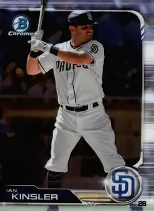 2019 Bowman Chrome #19 - Ian Kinsler - San Diego Padres