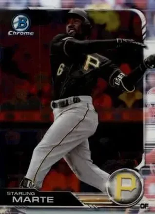 2019 Bowman Chrome #20 - Starling Marte - Pittsburgh Pirates