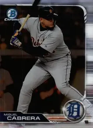 2019 Bowman Chrome #23 - Miguel Cabrera - Detroit Tigers