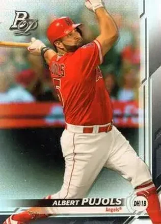 2019 Bowman Platinum #4 - Albert Pujols - Los Angeles Angels
