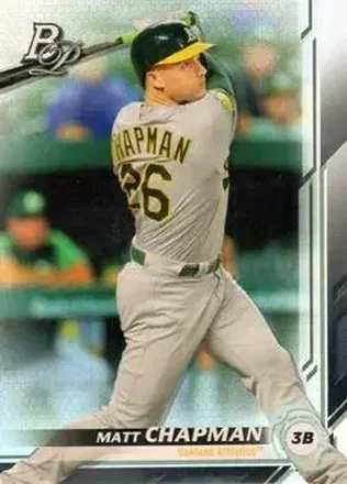 2019 Bowman Platinum #13 - Matt Chapman - Oakland Athletics