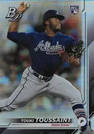 2019 Bowman Platinum #19 - Touki Toussaint - Atlanta Braves
