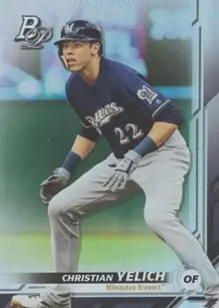 2019 Bowman Platinum #22 - Christian Yelich - Milwaukee Brewers
