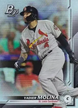 2019 Bowman Platinum #28 - Yadier Molina - St. Louis Cardinals
