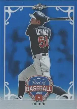 2019 Leaf Best of Baseball - Blue Metal #BB-04 - Ichiro