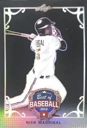 2019 Leaf Best of Baseball - Black Metal #BB-09 - Nick Madrigal