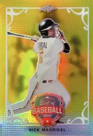 2019 Leaf Best of Baseball - Gold Metal #BB-09 - Nick Madrigal