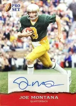 2022 Pro Set Sports #PSA-JM1 - Joe Montana - Notre Dame Fighting Irish