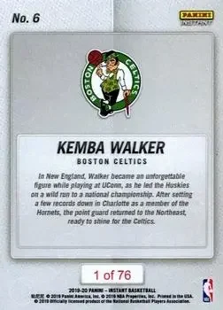 Back of Kemba Walker